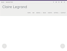 Tablet Screenshot of claire-legrand.com